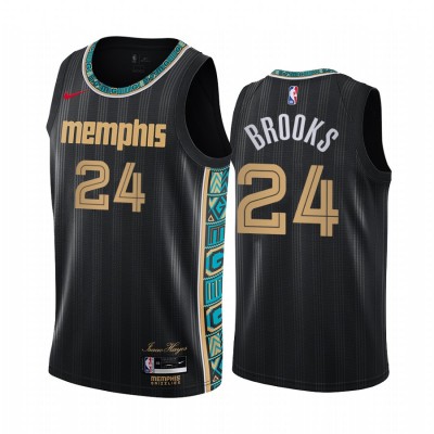 Nike Memphis Grizzlies #24 Dillon Brooks Black Youth NBA Swingman 2020-21 City Edition Jersey